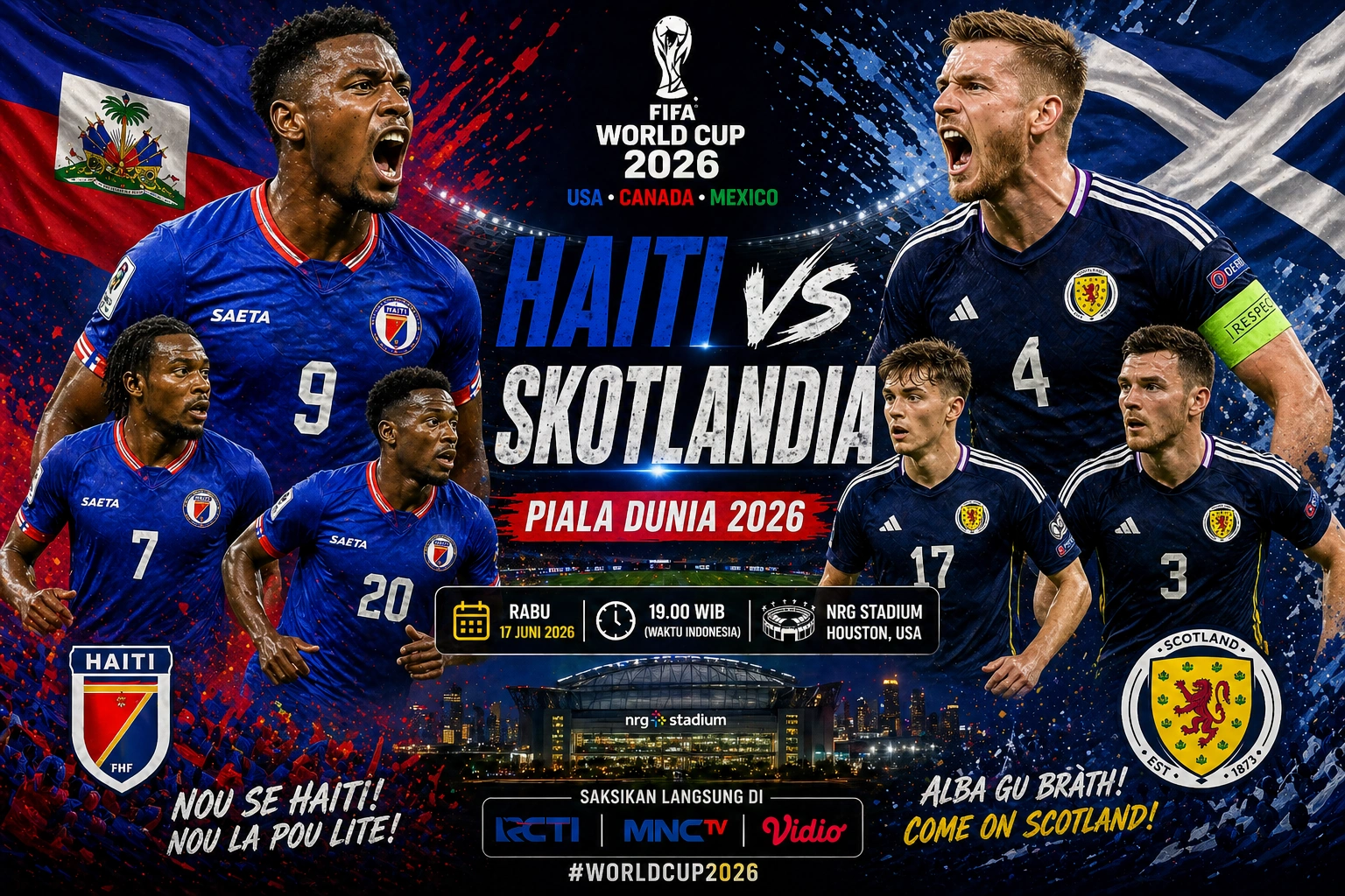 Prediksi Skor Haiti vs Skotlandia Piala Dunia 2026