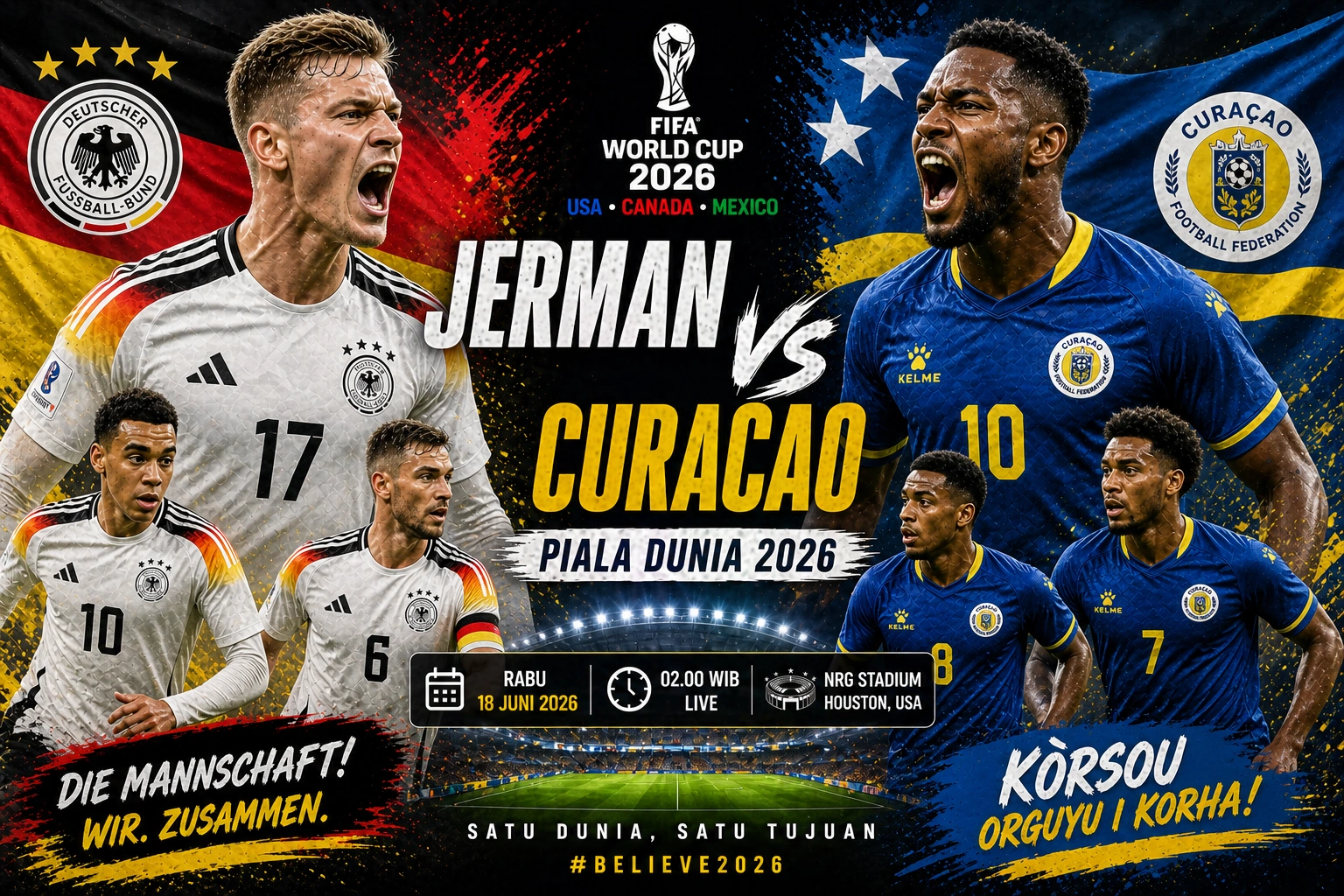Prediksi Skor Jerman VS Curacao Piala Dunia 2026